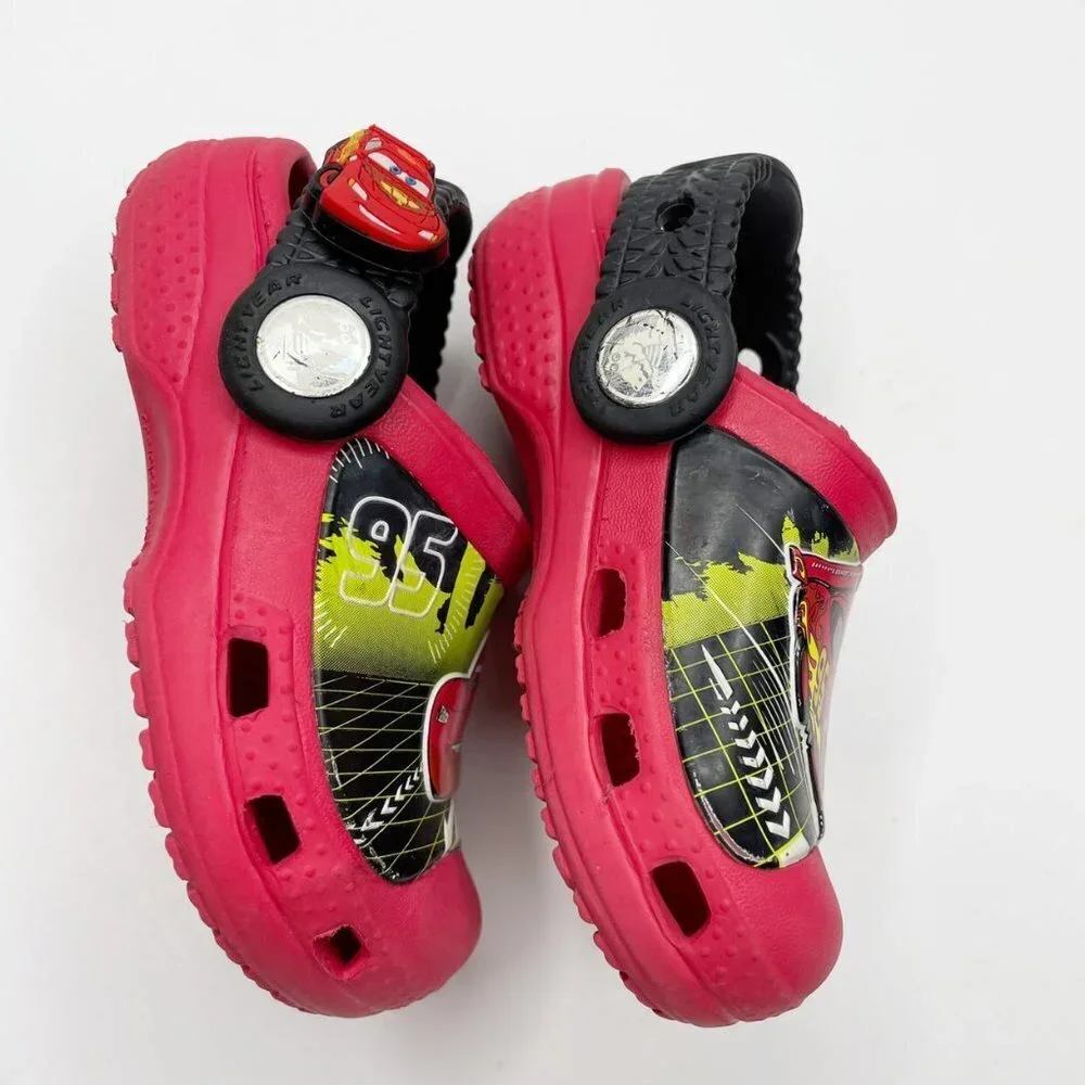 Crocs CC Glow in the Dark Cars Lighting McQueen Cl